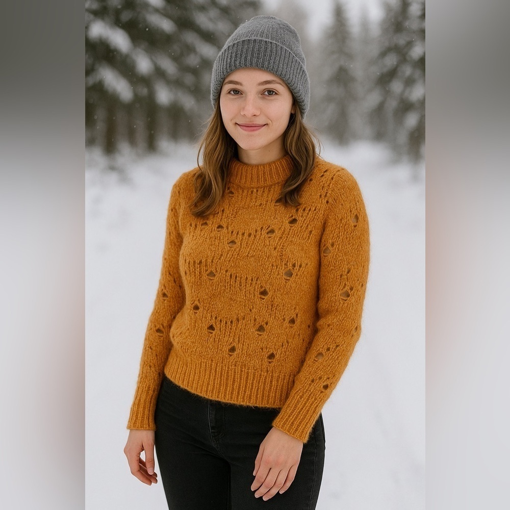 H&M Wool and Alpaca Blend Knit Sweater Jumper Size Medium NWT